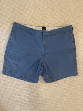 J. Crew Men’s Slate Blue Flat-Front Chino Shorts